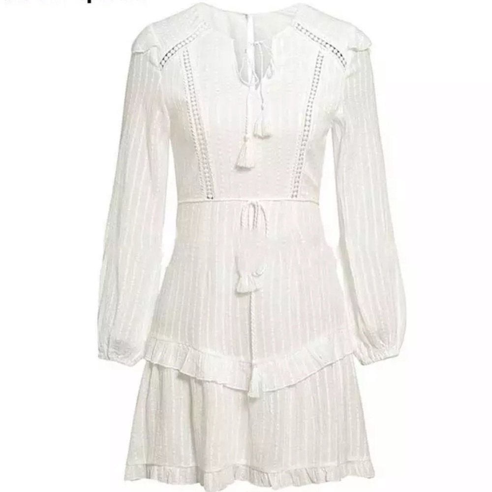 LUNA Mini white boho dress - Picture 6 of 9